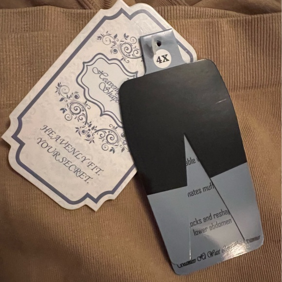 Heavenly Secrets Womens Shapewear High Rise Long Leg Nude 4X NWT - Picture 4 of 5